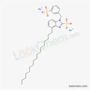 디소듐 2-헵타데실-1-[(3-설포네이토페닐)메틸]-1H-벤즈이미다졸설포네이트