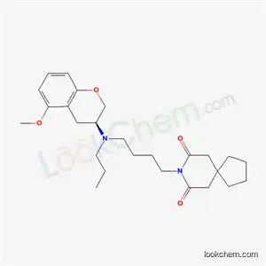 Molecular Structure of 138298-79-0 (8-(4-{[(3S)-5-methoxy-3,4-dihydro-2H-chromen-3-yl](propyl)amino}butyl)-8-azaspiro[4.5]decane-7,9-dione)