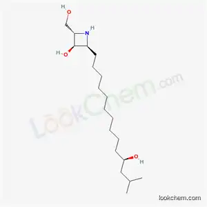 Molecular Structure of 135574-63-9 ((2S,3R,4S)-2-(hydroxymethyl)-4-[(11R)-11-hydroxy-13-methyltetradecyl]azetidin-3-ol)