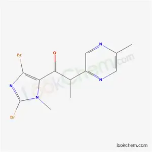 1-(2,4-dibromo-1-methyl-1H-imidazol-5-yl)-2-(5-methylpyrazin-2-yl)propan-1-one