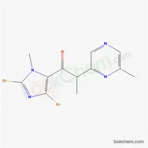 1-(2,4-dibromo-1-methyl-1H-imidazol-5-yl)-2-(6-methylpyrazin-2-yl)propan-1-one
