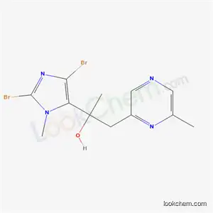 Molecular Structure of 138353-29-4 (2-(2,4-dibromo-1-methyl-1H-imidazol-5-yl)-1-(6-methylpyrazin-2-yl)propan-2-ol)