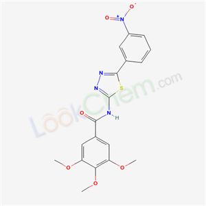 3,4,5-trimethoxy-N-[5-(3-nitrophenyl)-1,3,4-thiadiazol-2-yl]benzamide