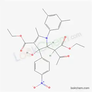 ethyl 1-(3,5-dimethylphenyl)-5-(1-ethoxy-1,3-dioxobutan-2-yl)-4-hydroxy-2-methyl-4-(4-nitrophenyl)-4,5-dihydro-1H-pyrrole-3-carboxylate