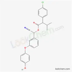 Molecular Structure of 67882-25-1 (cyano[3-(4-hydroxyphenoxy)phenyl]methyl 2-(4-chlorophenyl)-3-methylbutanoate)