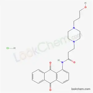 Molecular Structure of 112764-15-5 (N-(9,10-dioxo-9,10-dihydroanthracen-1-yl)-3-[4-(3-hydroxypropyl)piperazin-1-yl]propanamide hydrochloride (1:1))