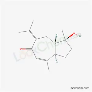 Molecular Structure of 21698-40-8 ((1R)-2,3,3aα,7,8,8aα-Hexahydro-1α-hydroxy-1,4-dimethyl-7-(1-methylethylidene)azulen-6(1H)-one)