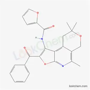 2-Furancarboxamide, N-(2-benzoyl-8,9-dihydro-5,8,8-trimethyl-6H-furo(2,3-b)pyrano(4,3-d)pyridin-1-yl)-