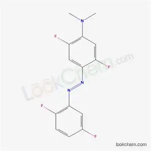 Molecular Structure of 578-32-5 (2,2',5,5'-Tetrafluoro-4-dimethylaminoazobenzene)