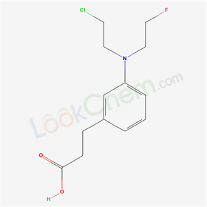 HYDROCINNAMIC ACID, m-((2-CHLOROETHYL)(2-FLUOROETHYL)AMINO)- cas  1148-77-2