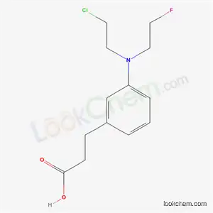 Molecular Structure of 1148-77-2 (3-{3-[(2-chloroethyl)(2-fluoroethyl)amino]phenyl}propanoic acid)