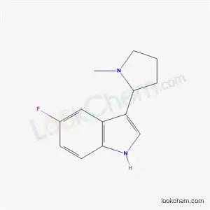 Molecular Structure of 1815-29-8 (5-Fluoro-3-(1-methyl-2-pyrrolidinyl)-1H-indole)
