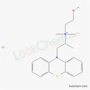 Molecular Structure of 2090-54-2 (N-(2-hydroxyethyl)-N,N-dimethyl-1-(10H-phenothiazin-10-yl)propan-2-aminium chloride)
