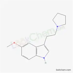 Molecular Structure of 3949-14-2 (5-methoxy-3-[2-(pyrrolidin-1-yl)ethyl]-1H-indole)