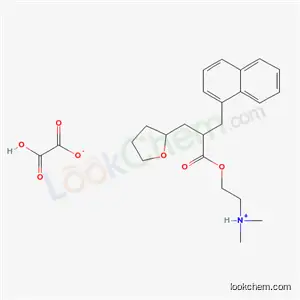 알파-(1-나프틸메틸)테트라하이드로-2-푸란프로피온산 2-(디메틸아미노)에틸 에스테르 옥살레이트