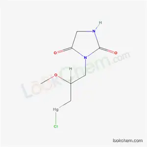 Molecular Structure of 3367-29-1 (3-[3-[Chloromercurio(II)]-2-methoxypropyl]hydantoin)