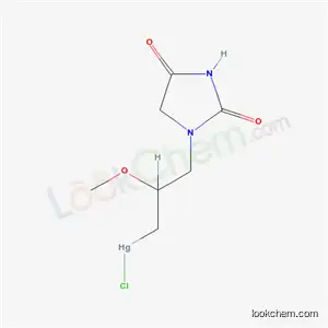 Molecular Structure of 3367-32-6 (1-[3-[Chloromercurio(II)]-2-methoxypropyl]hydantoin)