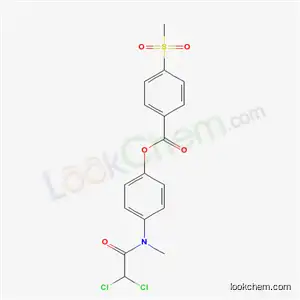 Benzoic acid, p-(methylsulfonyl)-, ester with 2,2-dichloro-4'-hydroxy-N-methylacetanilide