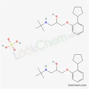 2-프로판올, 1-(2-시클로펜틸페녹시)-3-[(1,1-디메틸에틸)아미노]-, (+-)-, 황산염 (2:1) (염)