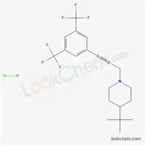 1-[3-[3,5-ビス(トリフルオロメチル)フェニル]-2-プロピニル]-4-(1,1-ジメチルエチル)ピペリジン?塩酸塩