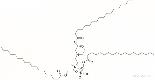 N-[2-[(2-ヒドロキシエチル)[2-[(1-オキソオクタデシル)オキシ]エチル]アミノ]エチル]-N-メチル-2-[(1-オキソオクタデシル)オキシ]-N-[2-[(1-オキソオクタデシル)オキシ]エチル]エタンアミニウム?0.5スルファート