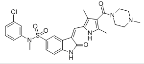 SU11274;PKI-SU11274;(Z)-N-(3-chlorophenyl)-3-((3,5-dimethyl-4-(1-methylpiperazine-4-carbonyl)-1H-pyrrol-2-yl)methylene)-N-methyl-2-oxoindoline-5-sulfonamide