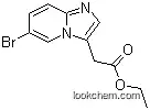 ethyl 2-(6-bromoH-imidazo[1,2-a]pyridin-3-yl)acetate