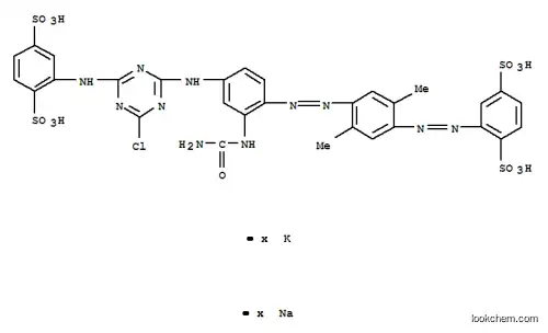 1,4-벤젠디술폰산, 2-[[4-[[2-[(아미노카르보닐)아미노]-4-[[4-클로로-6-[(2,5-디술포페닐)아미노]-1,3,5 -트리아진-2-일]아미노]페닐]아조]-2,5-디메틸페닐]아조]-, 칼륨 나트륨 염