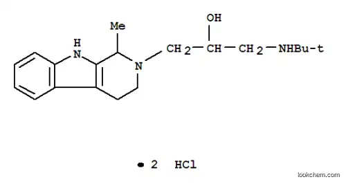 2H-피리도(3,4-b)인돌-2-에탄올, 1,3,4,9-테트라히드로-알파-(((1,1-디메틸에틸)아미노)메틸-1-메틸-, 디히드로클로라이드