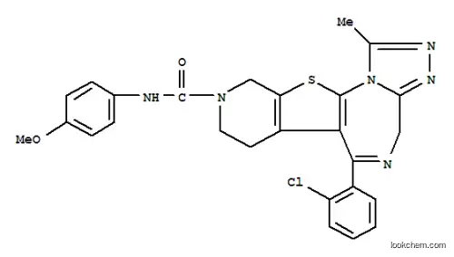 1-メチル-6-(2-クロロフェニル)-N-(4-メトキシフェニル)-7,10-ジヒドロ-4H-ピリド[4′,3′:4,5]チエノ[3,2-f][1,2,4]トリアゾロ[4,3-a][1,4]ジアゼピン-9(8H)-カルボアミド