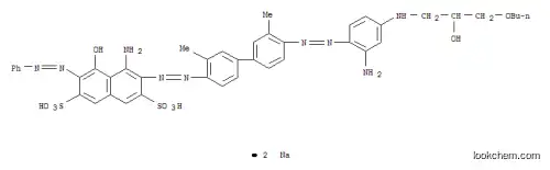 ジナトリウム=4-アミノ-3-{4′-[2-アミノ-4-(3-ブトキシ-2-ヒドロキシプロピルアミノ)フェニルアゾ]-3,3′-ジメチル-4-ビフェニリルアゾ}-5-ヒドロキシ-6-フェニルアゾ-2,7-ナフタレンジスルホナート