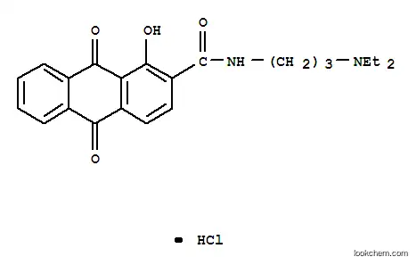 2-안트라센카르복사미드, N-(3-(디에틸아미노)프로필)-9,10-디히드로-1-히드록시-9,10-디옥소-, 모노히드로클로라이드