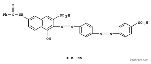 7-(벤조일아미노)-4-하이드록시-3-[[4-[(4-설포페닐)아조]페닐]아조]나프탈렌-2-설폰산, 나트륨염