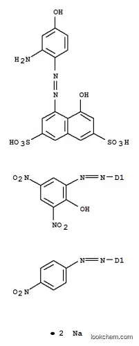 이나트륨 4-[(2-아미노-4-히드록시페닐)아조]-5-히드록시나프탈렌-2,7-디술포네이트, 모노[(p-니트로페닐)아조]모노[(2-히드록시-3,5-디니트로페닐)아조] 유도체