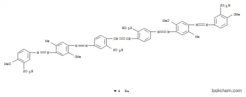 2,2′-(1,2-エテンジイル)ビス[5-[[2-メトキシ-4-[[4-メトキシ-3-[(ソジオオキシ)スルホニル]フェニル]アゾ]-5-メチルフェニル]アゾ]ベンゼンスルホン酸ナトリウム]