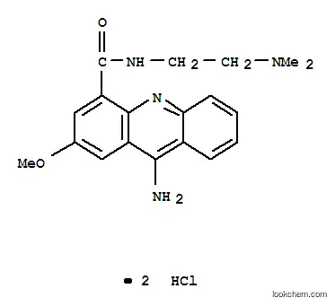 9- 아미노 -N- (2- (디메틸 아미노) 에틸) -2- 메 톡시 -4- 아 크리 딘 카르 복사 미드 디 염산염
