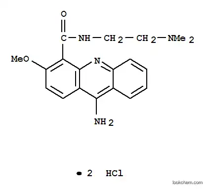 9- 아미노 -N- (2- (디메틸 아미노) 에틸) -3- 메 톡시 -4- 아 크리 딘 카르 복사 미드 디 염산염