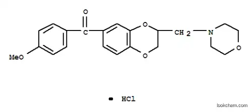 1,4-벤조디옥산, 7-(p-메톡시벤조일)-2-(모르폴리노메틸)-, 히드로클로라이드