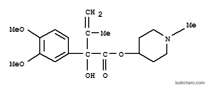 만델산, 3,4-다이메톡시-알파-이소프로펜일-, 1-메틸-4-피페리딜 에스테르
