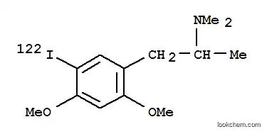 2,4-디메톡시-N,N-디메틸-5-요오도(122I)-페닐이소프로필아민