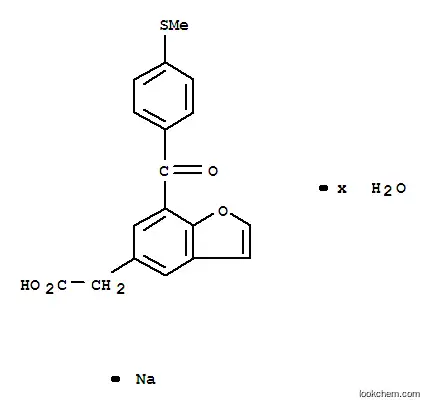 나트륨 7-(p-(메틸티오)벤조일)-5-벤조푸라나세테이트, 수화물