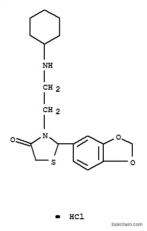 4-티아졸리디논, 3-(2-(시클로헥실아미노)에틸)-2-(3,4-메틸렌디옥시페닐)-, 모노염산염