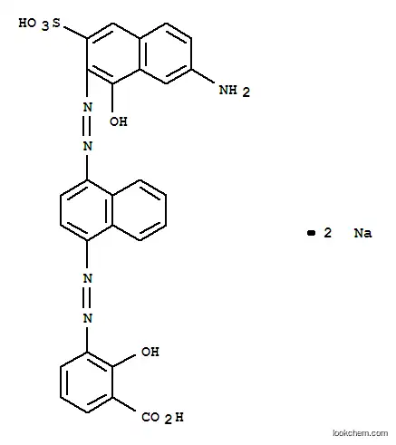 3-[[4-[(7-アミノ-1-ヒドロキシ-3-ソジオオキシスルホニル-2-ナフチル)アゾ]-1-ナフチル]アゾ]-2-ヒドロキシ安息香酸ナトリウム