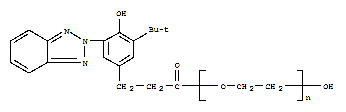 UV-1130, [3-[3-(2H-Benzotriazol-2-yl)-5-(1,1-diMethylethyl)-4-hydroxyphenyl]-1-oxopropyl]-hydroxypoly(oxo-1,2-ethanediyl)