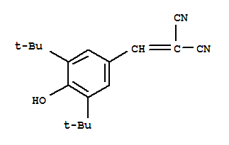 Tyrphostin9;SF6847;RG-50872;Propanedinitrile,2-[[3,5-bis(1,1-dimethylethyl)-4-hydroxyphenyl]methylene]-