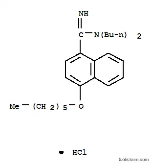 N, N- 디 부틸 -4- (헥 실옥시) 나프탈렌 -1- 카르복시 미다 미드 히드로 클로라이드