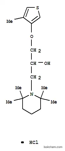 1-피페리딘에탄올, 알파-(((4-메틸-3-티에닐)옥시)메틸)-2,2,6,6-t 에트라메틸-, 염산염