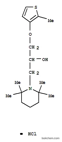 1-피페리딘에탄올, 알파-(((2-메틸-3-티에닐)옥시)메틸)-2,2,6,6-t 에트라메틸-, 염산염