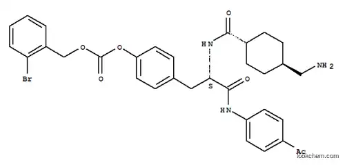 4- 아미노 메틸 시클로 헥산 카르 보닐 -O-2- 브로 모 벤질 옥시 카르 보닐 티로신 4- 아세틸 아닐리드