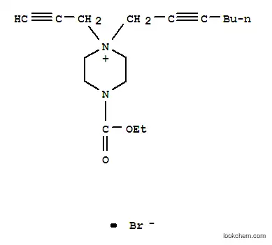 에틸 4- 헵트 -2- 이닐 -4- 프로 프 -2- 이닐 -2,3,5,6- 테트라 히드로 피라진 -1- 카르복시 후기 브로마이드